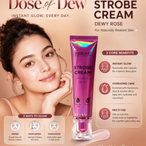 Insight Strobe Cream (3-in-1 Glow Cream) Shade:01 Dewy Rose