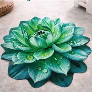 3D Rose Flower Shape Floor Mat 🌹
